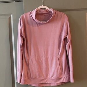 Danskin Pink and White Striped Pullover